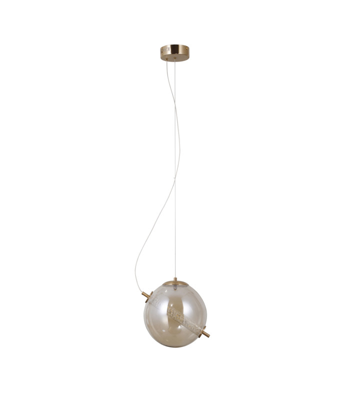 Nola Globe Pendant Ceiling Light Gold 3000K Warm White-1
