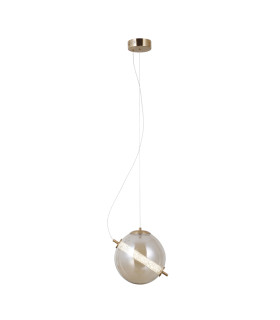Nola Globe Pendant Ceiling Light Gold 3000K Warm White-2