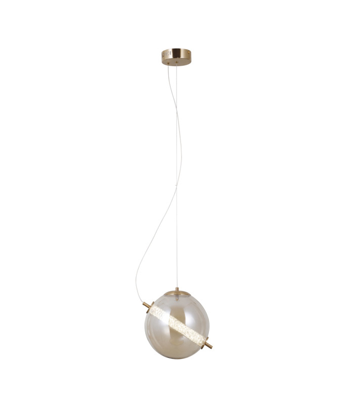 Nola Globe Pendant Ceiling Light Gold 3000K Warm White-2