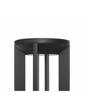 Nomad Outdoor Pedestal Light Black 3000K Warm White IP54-2