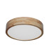 Norton Decorative Flush Ceiling Light White Wooden 3000/4000/6500K Remote Control Dimmable.-1