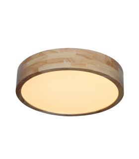 Norton Decorative Flush Ceiling Light White Wooden 3000/4000/6500K Remote Control Dimmable.-2
