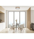 Norton Decorative Flush Ceiling Light White Wooden 3000/4000/6500K Remote Control Dimmable.-5