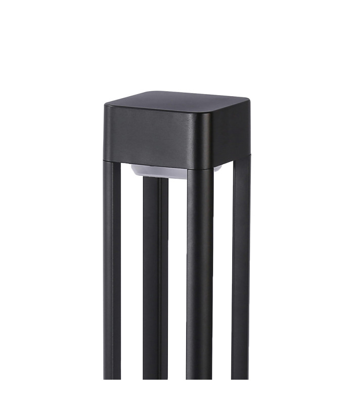 Nutri 80cm Outdoor Bollard Black 3000K Warm White IP54-2
