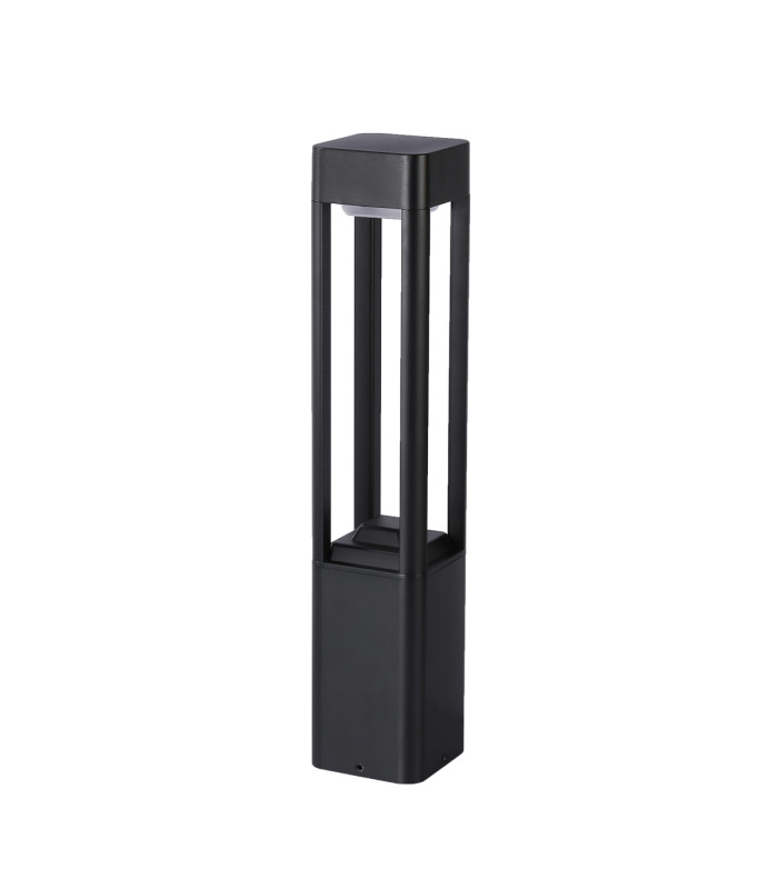 Nutri 60cm Outdoor Bollard Black 3000K Warm White IP54-1