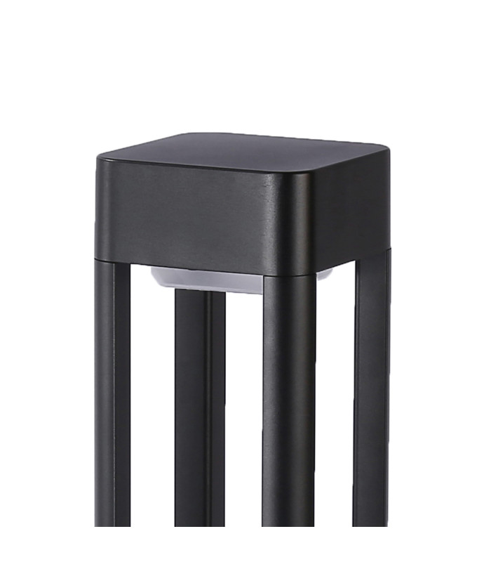 Nutri 60cm Outdoor Bollard Black 3000K Warm White IP54-2
