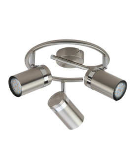Palmoni Ceiling Spotlight Clusters Satin Nickel Chrome 3xGU10-4