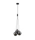 Perlos Cluster Pendant Ceiling Light Matt Black 3xG9-1