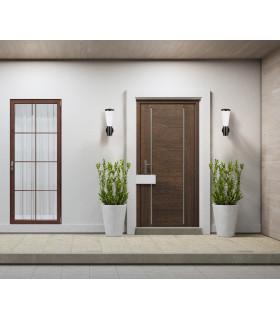 Paralel Outdoor Wall Lantern Black IP54-5