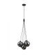 Perlos Cluster Pendant Ceiling Light Matt Black 5xG9-1