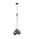 Perlos Cluster Pendant Ceiling Light Matt Black 3xG9-4