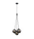 Perlos Cluster Pendant Ceiling Light Matt Black 5xG9-4