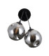 Perlos Globe Wall Lights Matt Black 2xG9-2