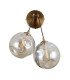 Perlos Globe Wall Lights Honey Brass 2xG9-2