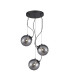Perona Cluster Pendant Ceiling Light Matt Black 3xG9-1