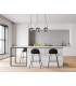 Perona Bar Pendant Ceiling Light Matt Black 3xG9-5