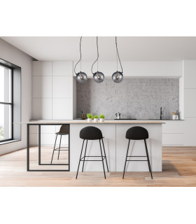 Perona Bar Pendant Ceiling Light Matt Black 3xG9-5