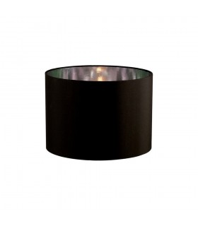 Round Shade Small Black, Chrome 300mm x 220mm - 1