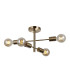 Piansi Multi Arm Semi Flush Ceiling Lamp Honey Brass 4xE27-2