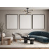 Piansi Multi Arm Semi Flush Ceiling Lamp Matt Black Honey Brass 6xE27-5