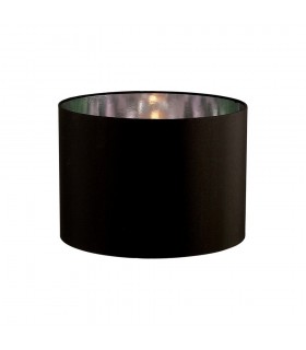 Round Shade Medium Black, Chrome 350mm x 250mm - 1