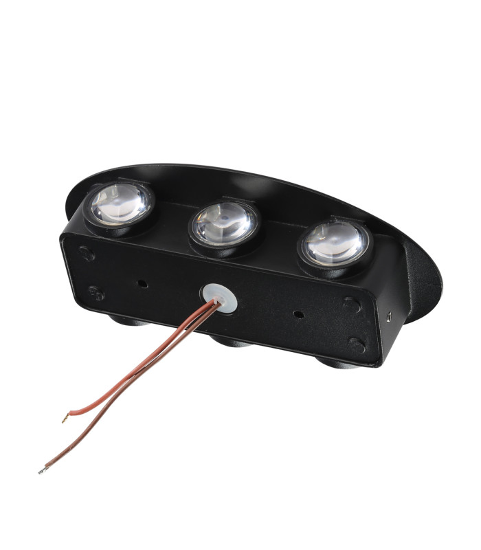 Pontas Outdoor Up Down Wall Lamp Black 3000K Warm White IP54-3