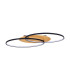 Poraso LED Semi Flush Ceiling Light Black 3000K Warm White 2xLED-2