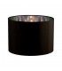 Round Shade Large Black, Chrome 410mm x 300mm - 1