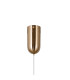 Rastia 25cm Globe Pendant Ceiling Light Gold Amber Shade 3000K Warm White-3