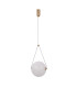Rastia 25cm Globe Pendant Ceiling Light Gold Opal Shade 3000K Warm White-1