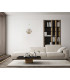 Rastia 25cm Globe Pendant Ceiling Light Gold Amber Shade 3000K Warm White-5