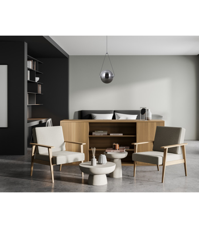 Rastia 20cm Globe Pendant Ceiling Light Chromic 3000K Warm White-5
