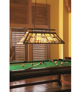 3 Light Tiffany Ceiling Pendant Island Chandelier Light Bronze, E27 - 2