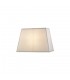 Rectangular Plain Fabric Shade, 270, 360x 240mm, White - 1