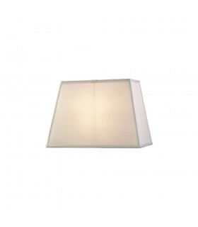 Rectangular Plain Fabric Shade, 270, 360x 240mm, White - 1