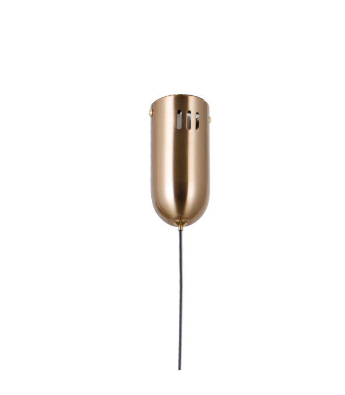 Rastia 15cm Globe Pendant Ceiling Light Gold Opal Shade 3000K Warm White-3