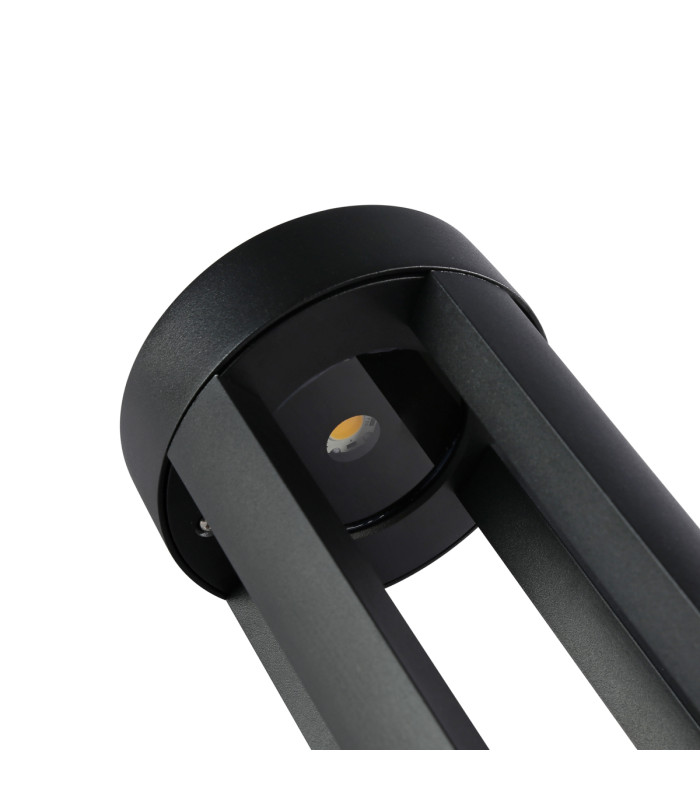 Ratel Outdoor Bollard Black 3000K Warm White IP54-3