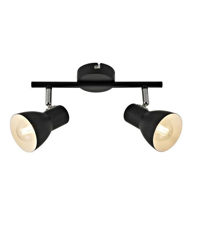 Riado Twin Ceiling Spotlight Black 2xE14-1