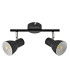 Riado Twin Ceiling Spotlight Black 2xE14-4