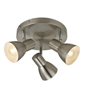 Riado Ceiling Spotlight Clusters Satin Nickel 3xE14-1