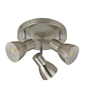 Riado Ceiling Spotlight Clusters Satin Nickel 3xE14-4