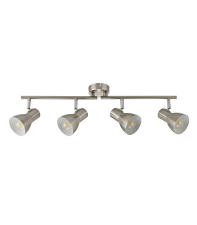 Riado Ceiling Spotlight Bar Satin Nickel 4xE14-4