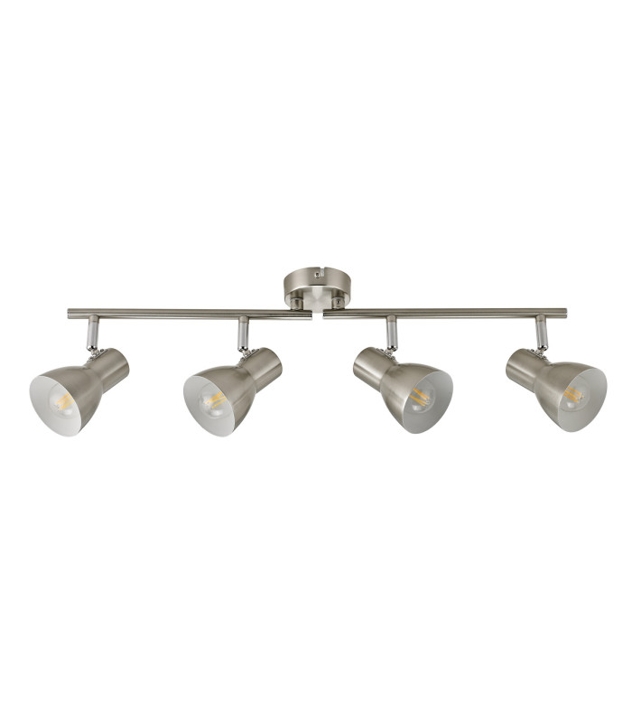Riado Ceiling Spotlight Bar Satin Nickel 4xE14-4