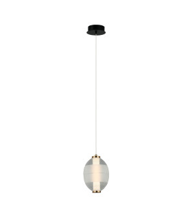 Rinot Slim Pendant Ceiling Light Black White 3000K Warm White-1