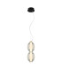 Rinot Twin Slim Pendant Ceiling Light Black White 3000K Warm White-1