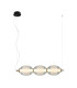 Rinot Triple Bar Pendant Ceiling Light Black White 3000K Warm White-1