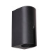 Rovigo Outdoor Wall Down Lamp Black 3000K Warm White IP54-1