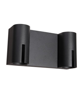 Rovigo Twin Outdoor Wall Down Lamp Black 3000K Warm White IP54-1