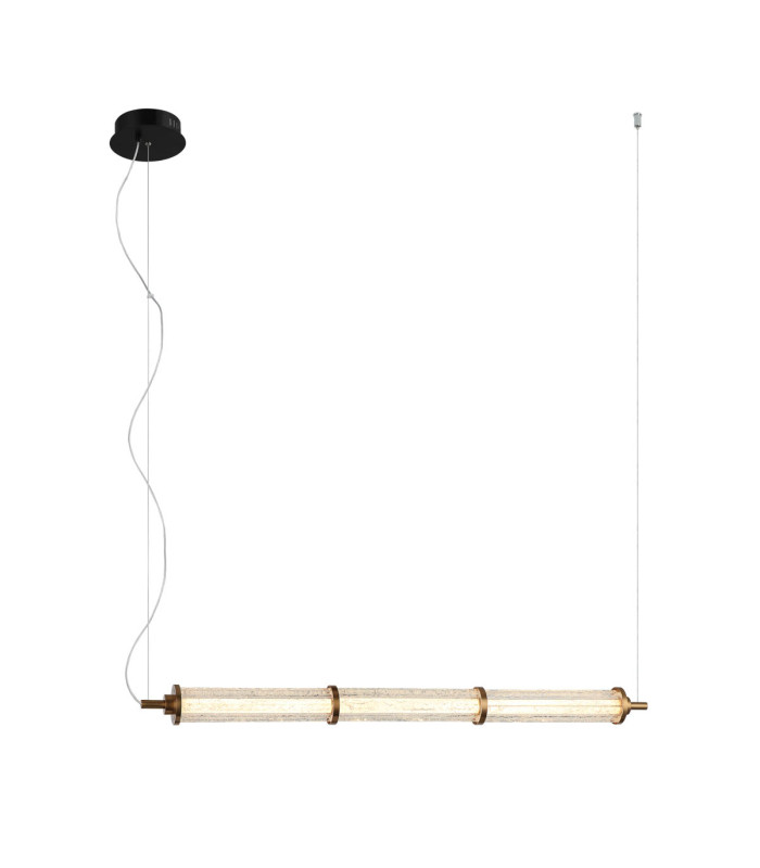 Sanpo 86cm Bar Pendant Ceiling Light Black 3000K Warm White-1