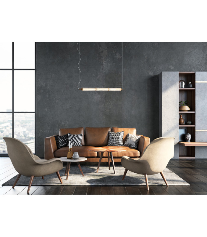 Sanpo 86cm Bar Pendant Ceiling Light Black 3000K Warm White-5